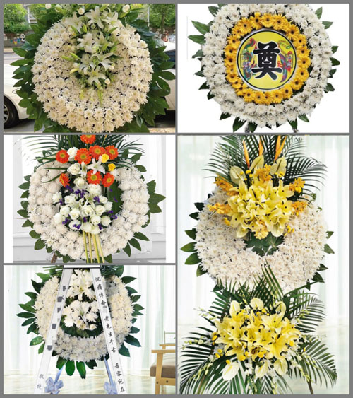广东梅州市五华县转水镇流洞村花圈速递